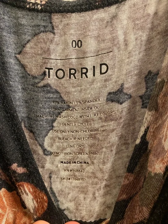 Sleeveless Black Floral Maxi Dress with Brown & Tan Floral Accents - Picture 2 of 9